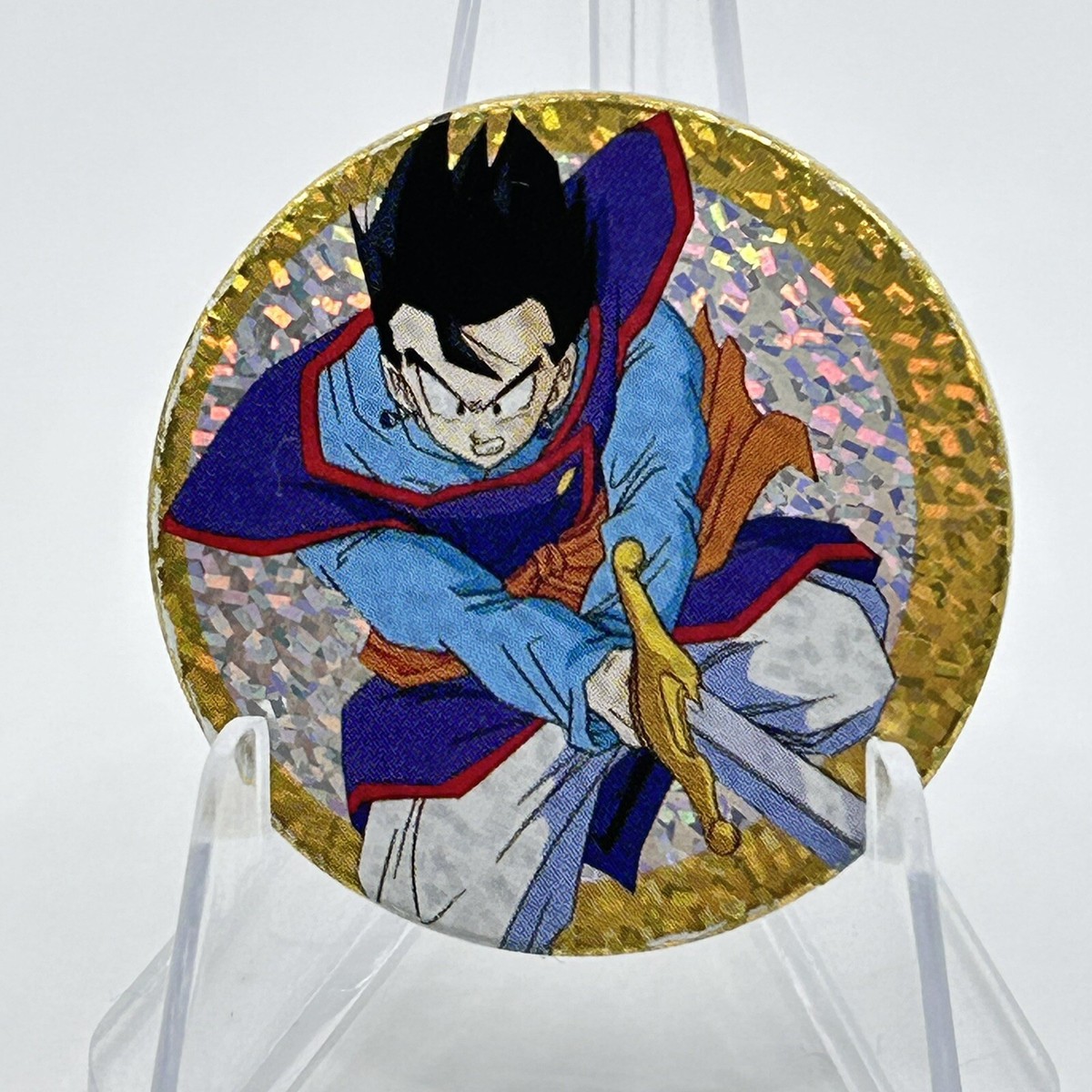 Dragon Ball Z Son Gohan Maru Menko Kira Card Amada Vintage Dragon Ball Z Son Gohan Maru Menko Kira Card Amada Vintage