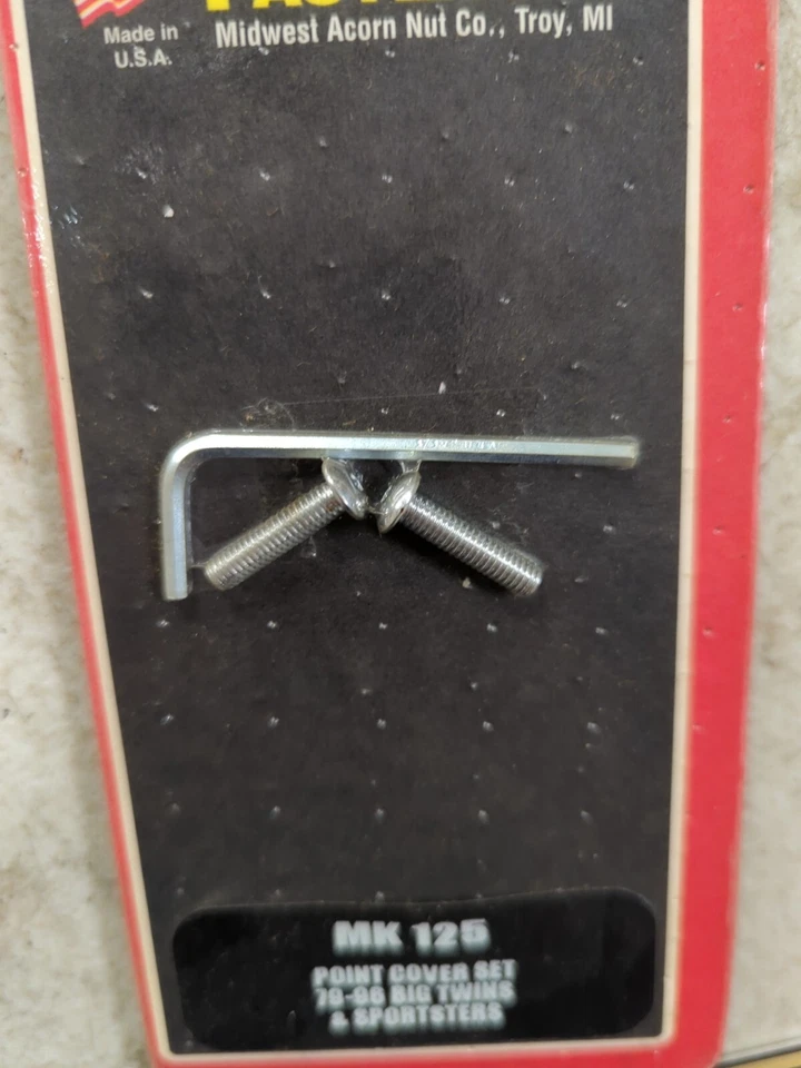 Cy-Chrome Cromo mk125 Punto Cubierta Tornillos Juego 79-96 Big Twin y Sportster  Foto 3 de 3