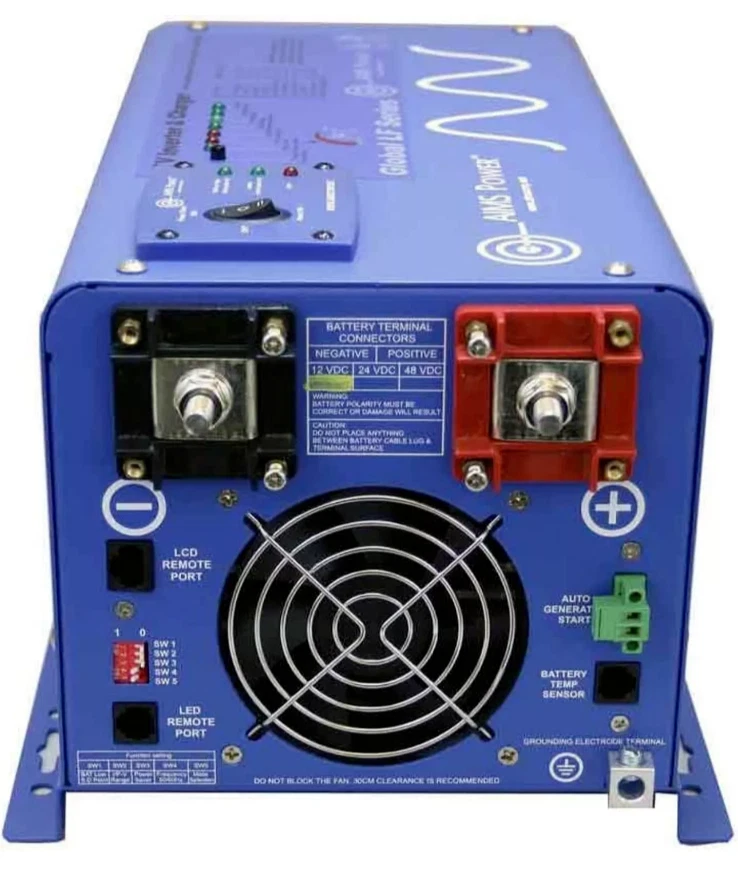 AIMS Power PICOGLF20W48V12VR 2000-Watt Pure Sine Inverter Charger - Image 2 of 4