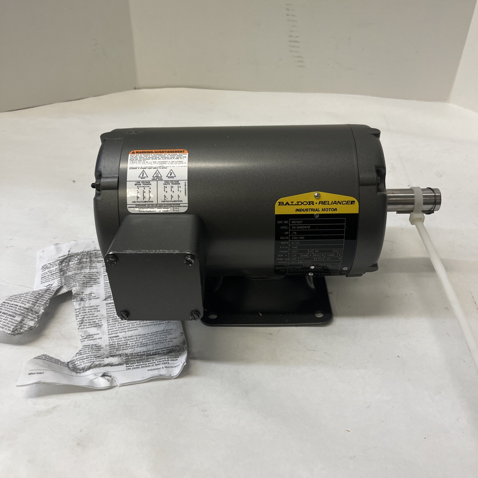 M3153T - ABB - BALDOR - .75 Hp