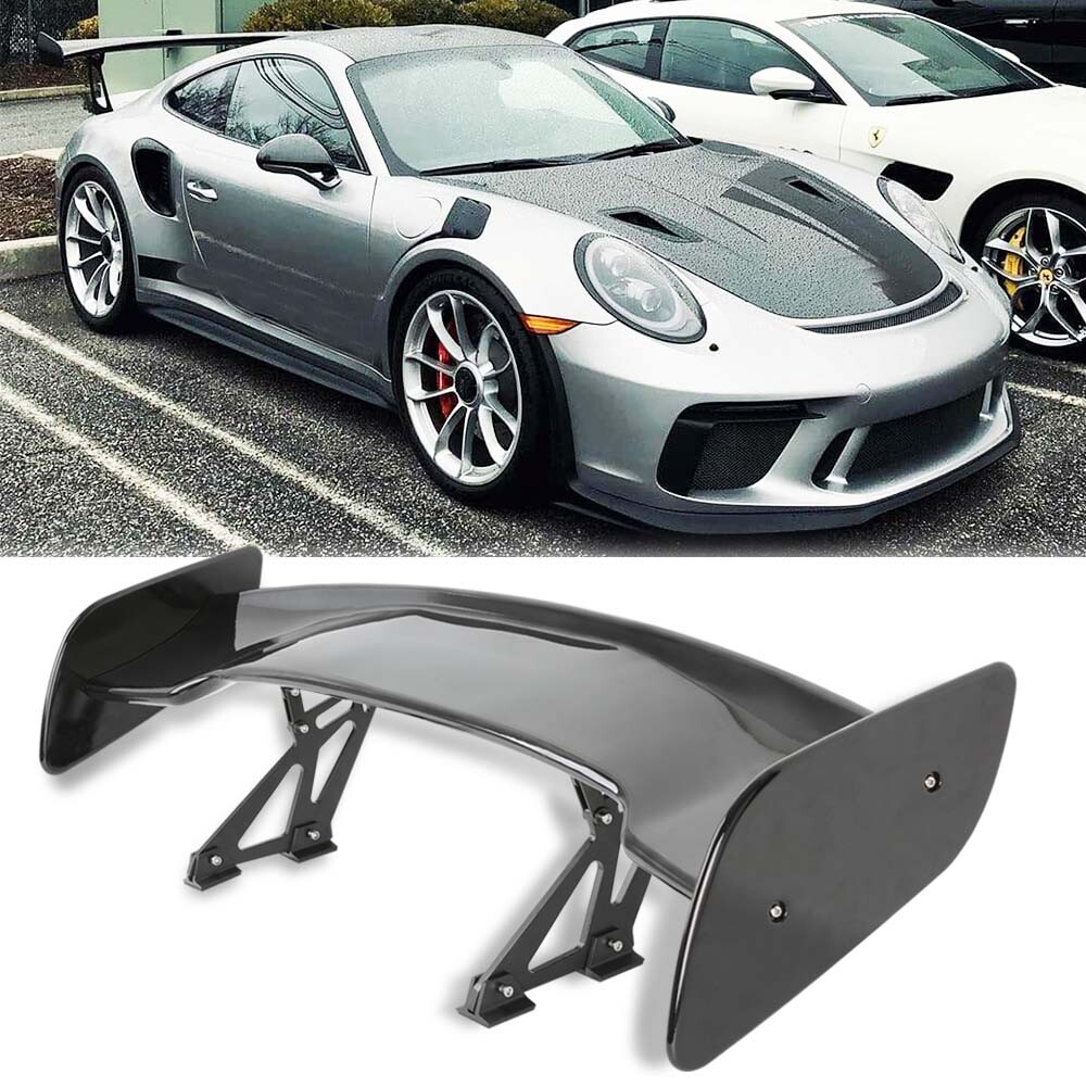 46” Rear Trunk Spoiler Adjustable GT-Style Glossy For Porsche Carrera GT 2004-06