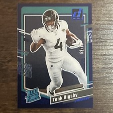 2023 Clearly Donruss Tank Bigsby (53/99) RC Rated Rookie Blue 