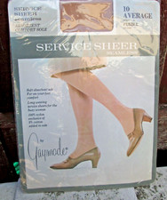 VTG Penny's Seamless Service Shear Double Loop Knit Gaymode Size 10 Av. Stocking