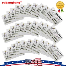 200-2000pcs Dental Orthodontic Metal Brackets Mini Roth/MBT Slot.022 3/345 Hooks