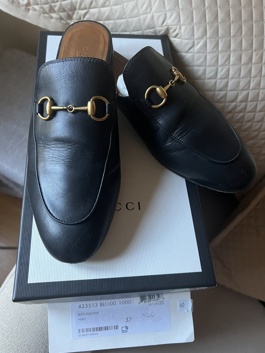 Gucci Princetown Horsebit Black Mule Gucci Princetown Horsebit-detail Leather Mules | Black  main image 3