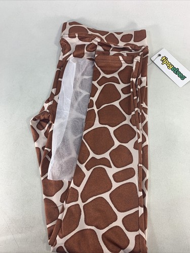 Tipsy Elves Giraffe Leggings - Giraffe Animal Print for Women Size Large Brown - Picture 7 of 8