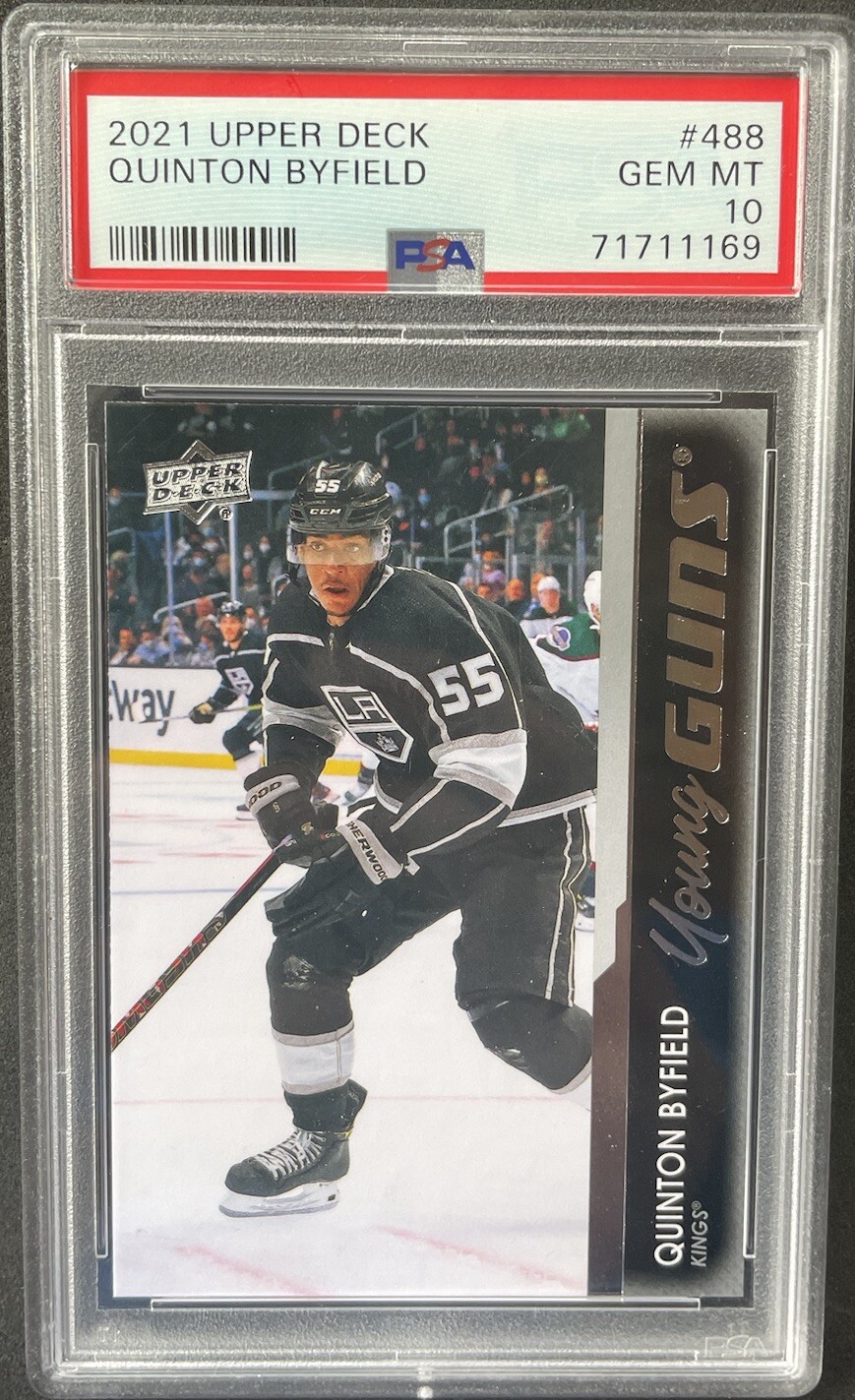 2021-22 Upper Deck Series 2 - Young Guns #488 Quinton Byfield Rookie (RC) PSA 10
