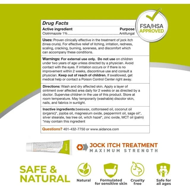 Terrasil® Jock Itch Treatment MAX Strength with AllNatural Activated