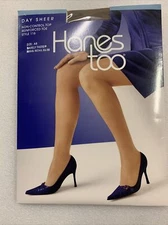 New Hanes  Too Day Sheer Non-control Top Reinforced Toe size AB, Barely There