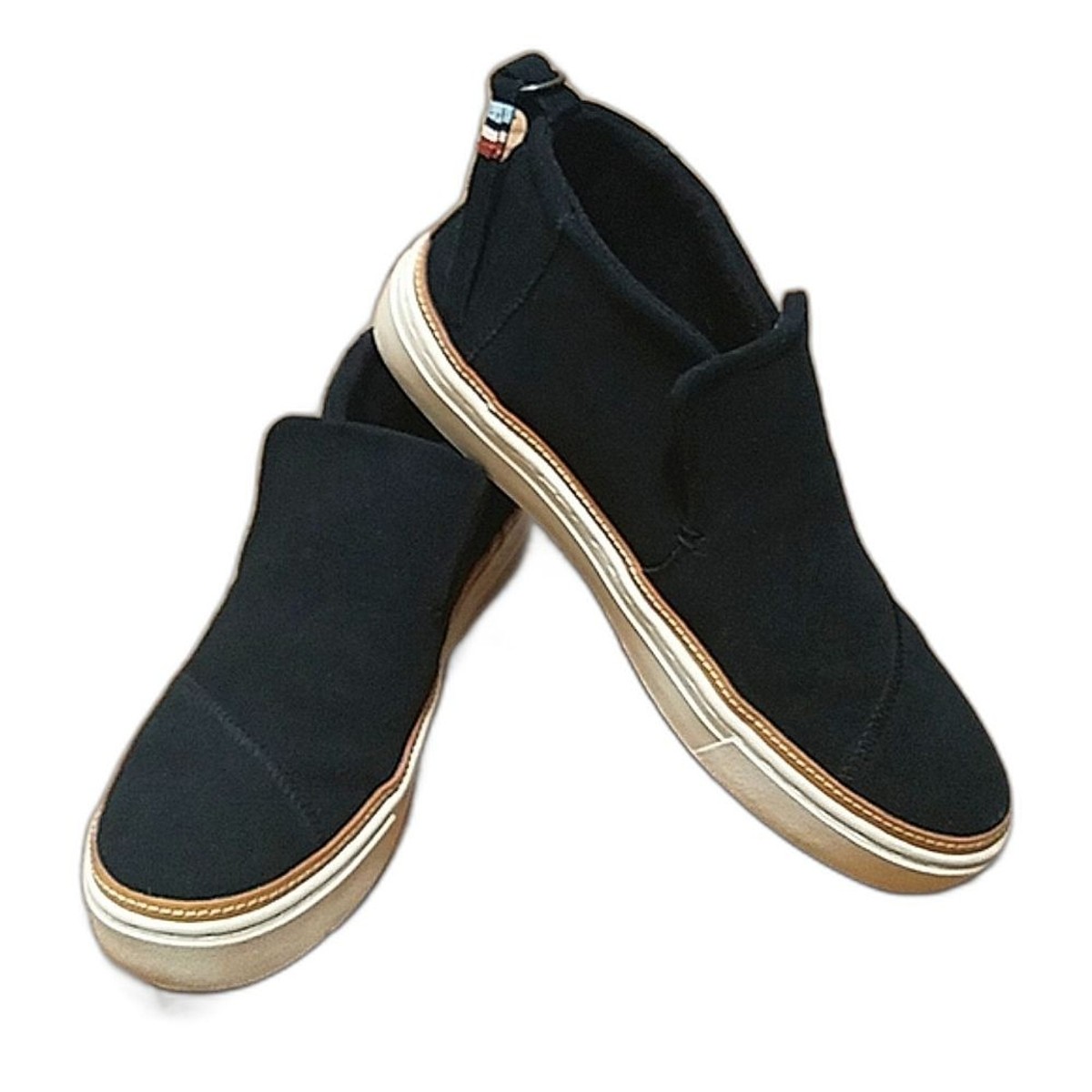 TOMS Women's Suede Paxton Black Slip-On Shoes Casual Sneakers