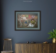 "СТИРКА " Original Oil by Mikhail Shapiro