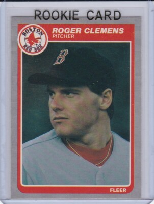 ROGER CLEMENS ROOKIE CARD 1985 Fleer VINTAGE RC BASEBALL Boston 