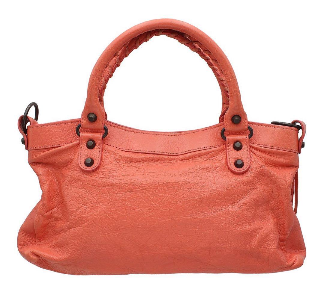 Balenciaga The First Leather 2WAY Bag with Mirror Pink Italy