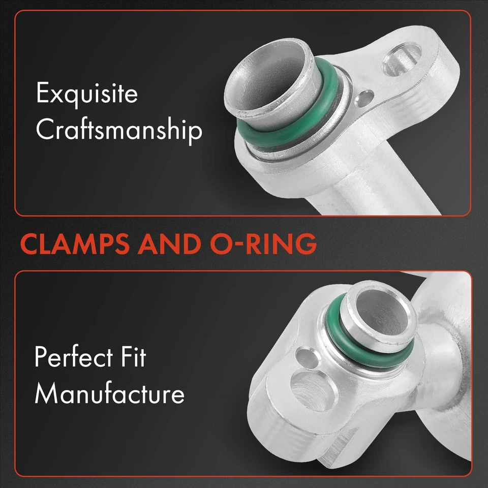 Nuevo conjunto de manguera de línea de succión de aire acondicionado para Kia Rio Rio5 2006-2011 L4 1,6 L 977631G000 Foto 2 de 4