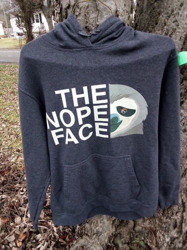 The Nope Face Sloth Hoodie