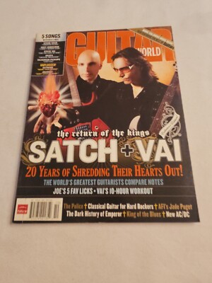 2007 October, Guitar World Magazine, The Return Of The Kings Satch & Vai (MH835)