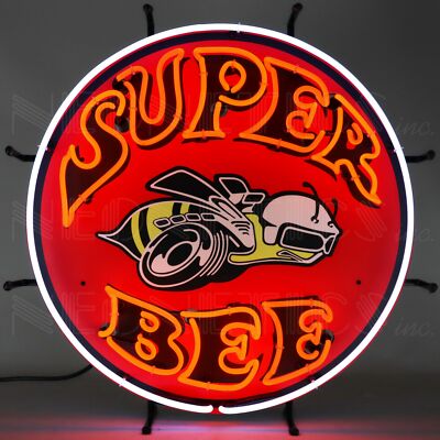 Dodge Super Bee Neon Sign 24'' Diameter Neon Light