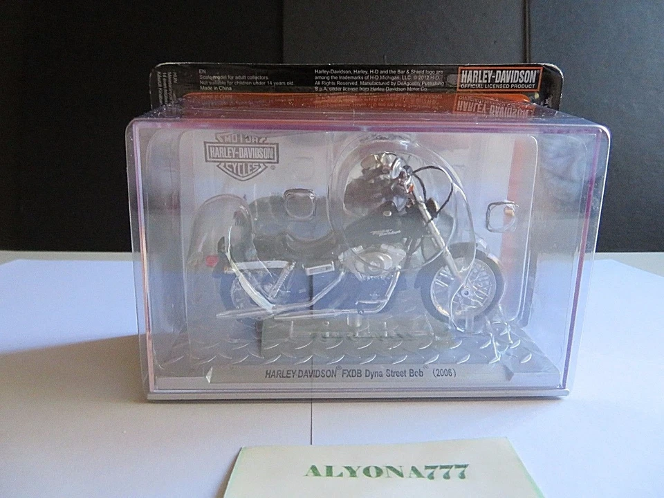 1/24 Altaya HARLEY DAVIDSON Dyna Street Bob 2006 Moto Bike Motorcycle *SEALED* - Image 4 of 4