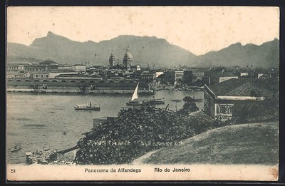 Ansichtskarte Rio de Janeiro, Panorama da Alfandega 