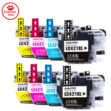 8 Ink Cartridge LC421XL Fits For Brother Brother DCP-J1050DW J1140DW J1800DW