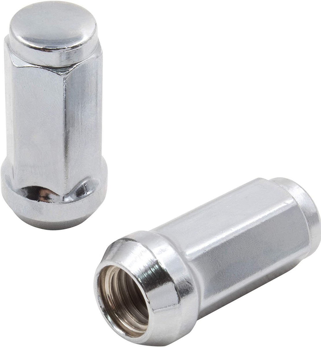 20pcs Zinc 1/2-20 Open End Bulge Acorn Lug Nuts for Aftermarket Wheels