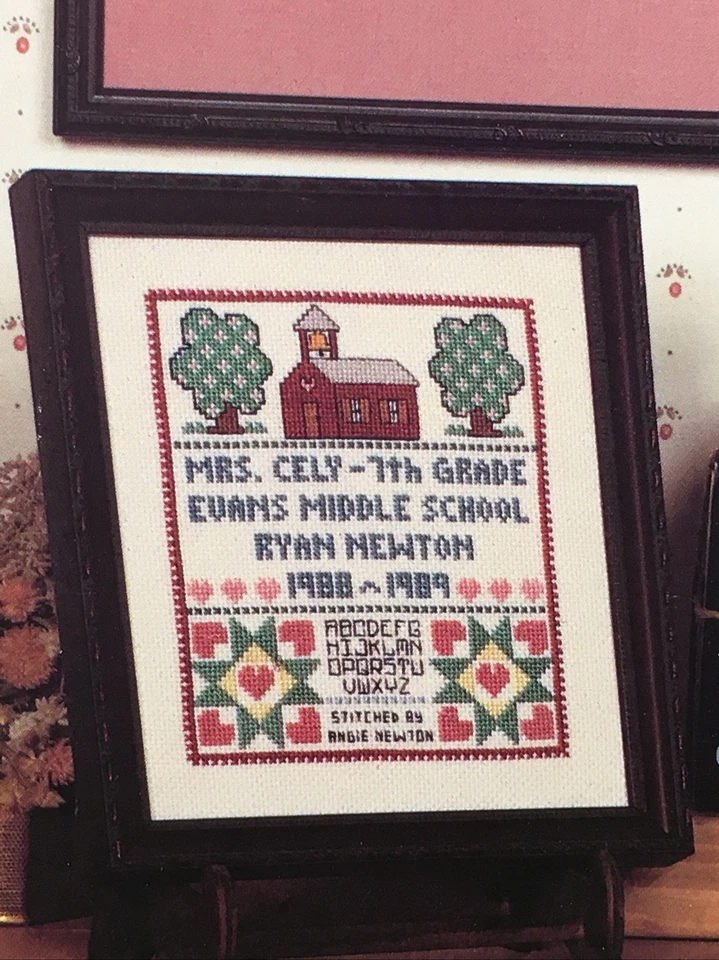 Canterbury Designs Thanks Teacher #23 Cross Stitch Patterns Schools Heart Quilt - Image 4 of 4