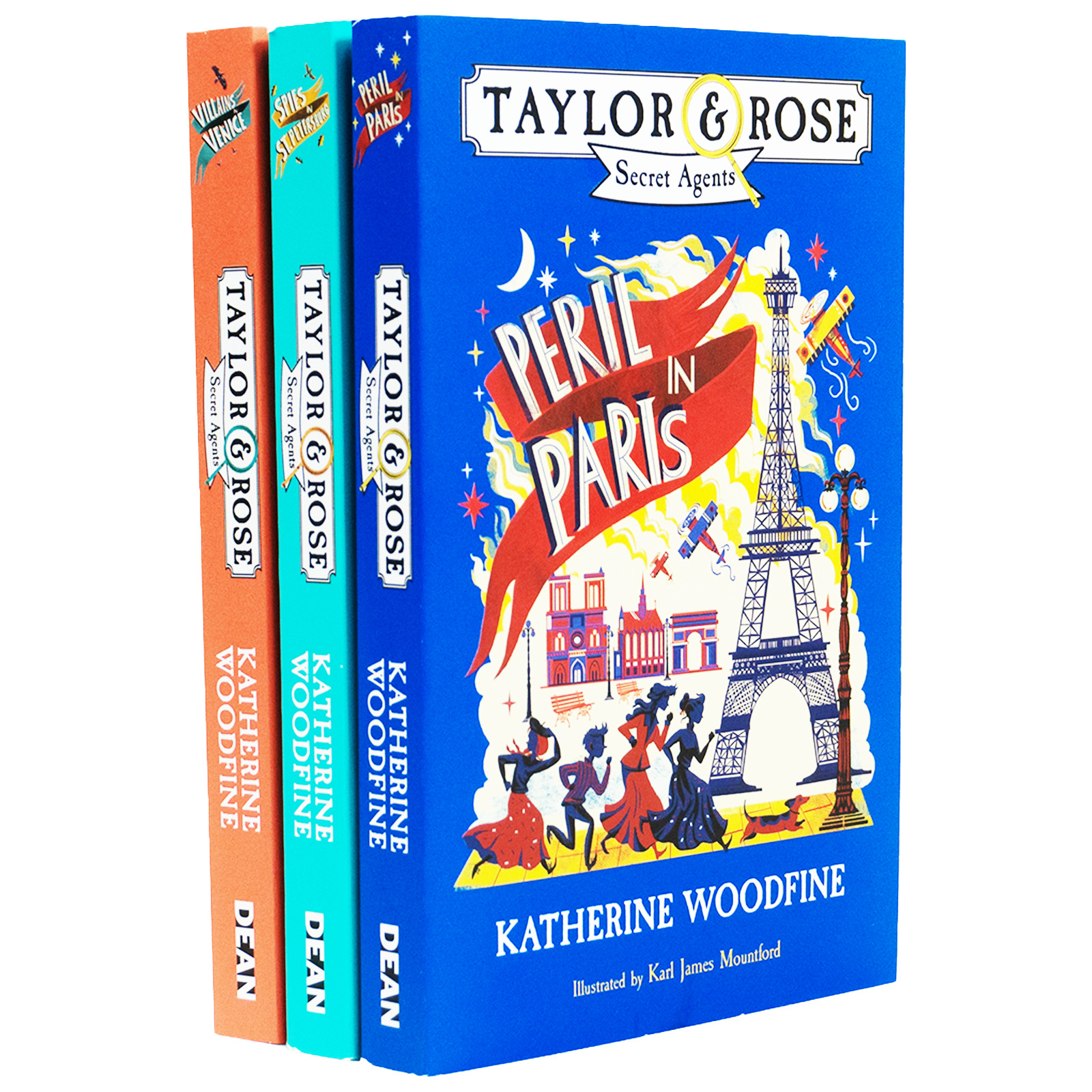 Taylor & Rose Secret Agents Series 3 Books Set By Katherine Woodfine -Paperback