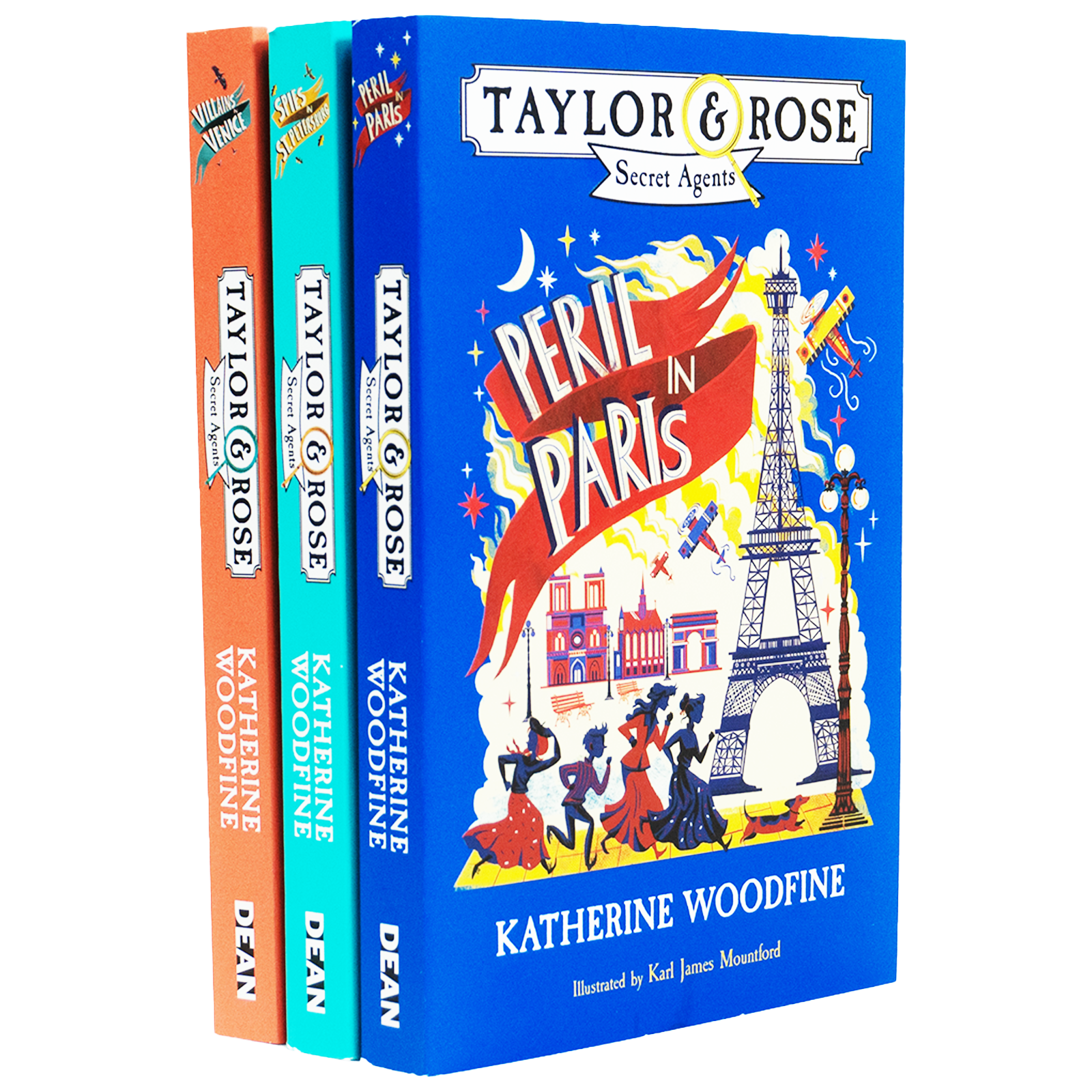 Taylor & Rose Secret Agents Series 3 Books Set By Katherine Woodfine -Paperback