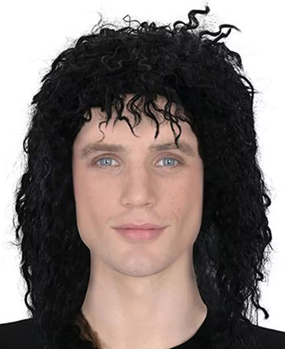 Mens black costume wig cheap