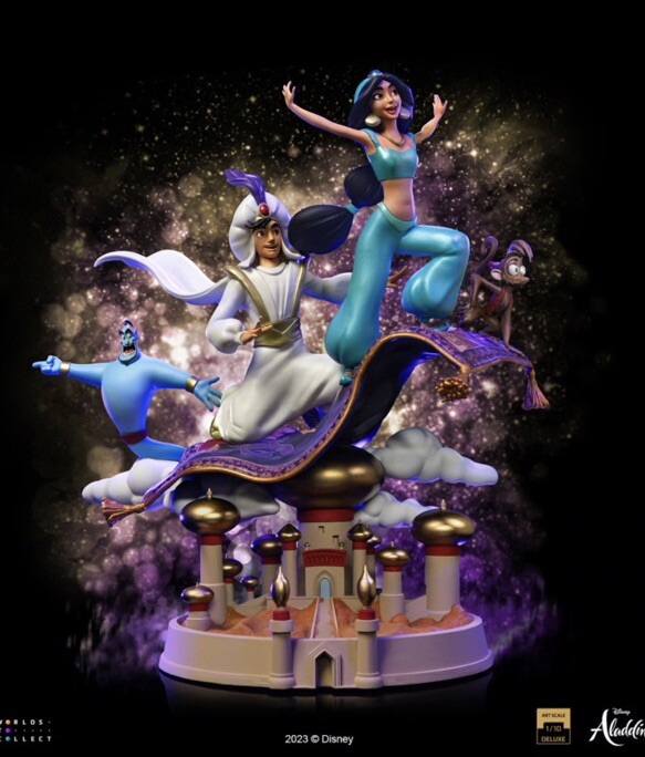 アラジン』 1/10スケール　アラジン＆ジャスミン Aladdin/ アラジン＆ジャスミン 1/10 アートスケール スタチュー