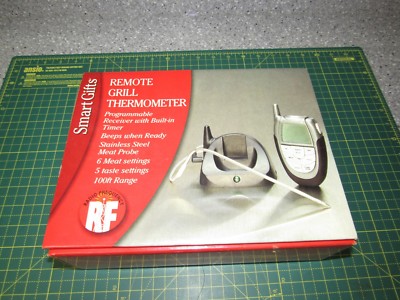 SMART GIFTS REMOTE GRILL THERMOMETER COMPLETE IN BOX -NIB wow