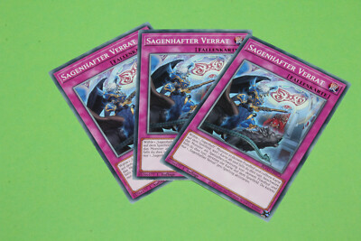 Yu-Gi-Oh! Playset Blazing Vortex #073 Sagenhafter Verrat Common 3x Deutsch