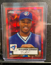 Shannon Stewart  2021 Topps Chrome Platinum - Red Atomic  - #32/100 Blue Jays