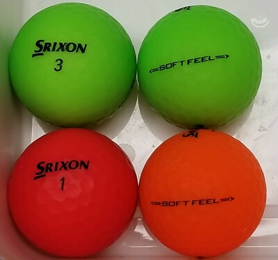 30 Srixon Soft Feel in Matte finish in RED, green , orange AAAAA used Cond