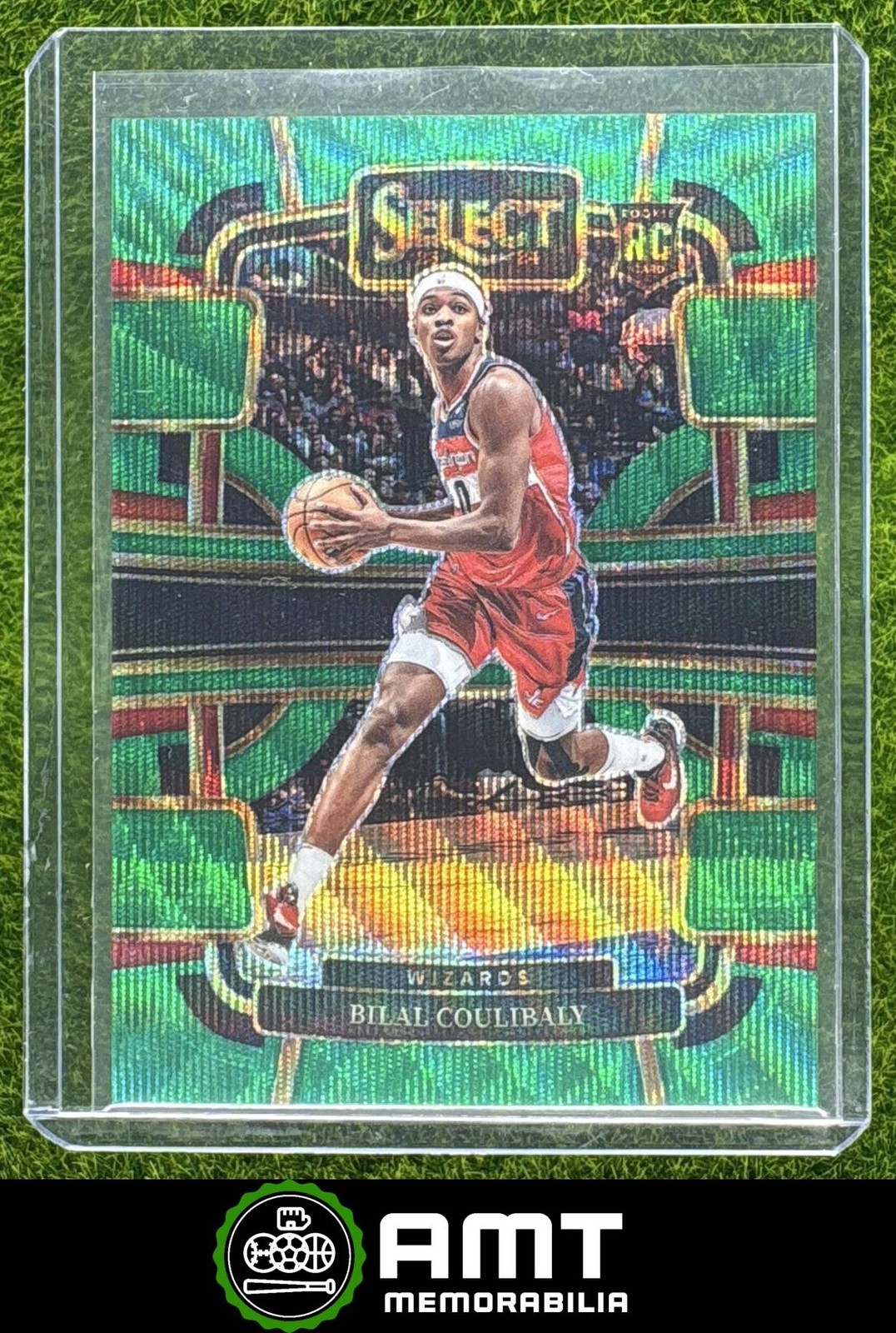 Bilal Coulibaly RC 2023-24 Panini Select 29/50 Green Wave Washington Wizards #97