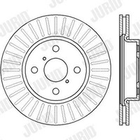 2X Jurid Bremsscheibe Coat+ 562421JC FüR Charade Daihatsu JC Schachtel Toyota 8