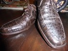 David Eden Mens Crocodile Leather Lace Up Oxford Dress Shoes Split Toe Size 10 — photo 2