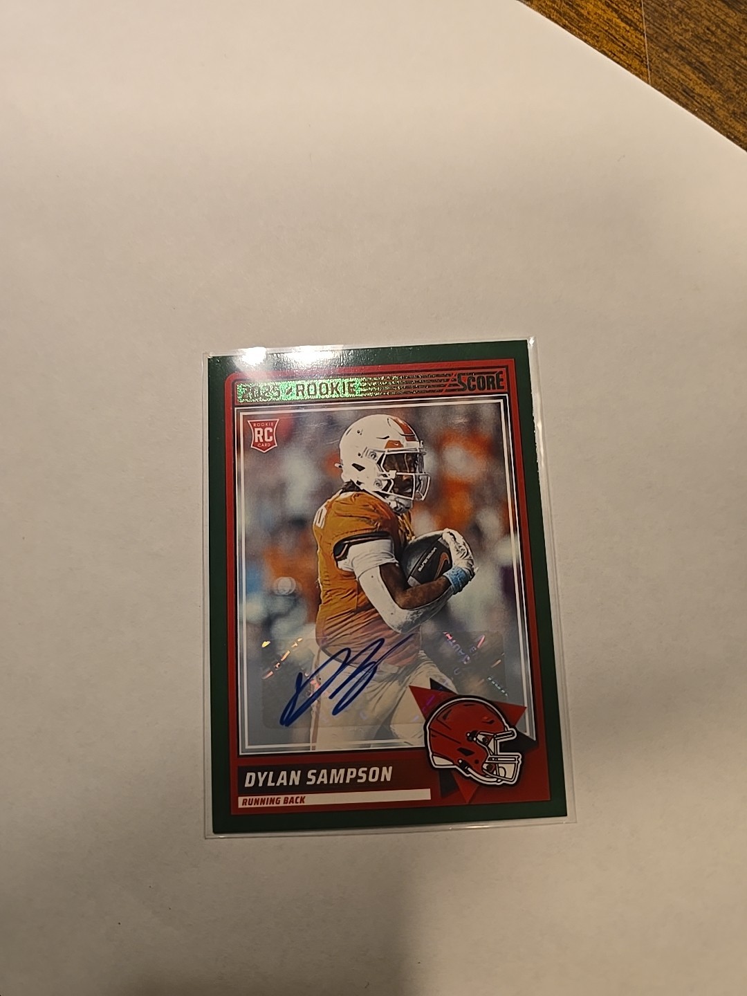 2025 Score - Rookies Dylan Sampson #52 Green Signatures (AU, RC)