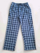 Nautica Pajama Pants, Mens Medium, Soft Fleece, Blue Plaid