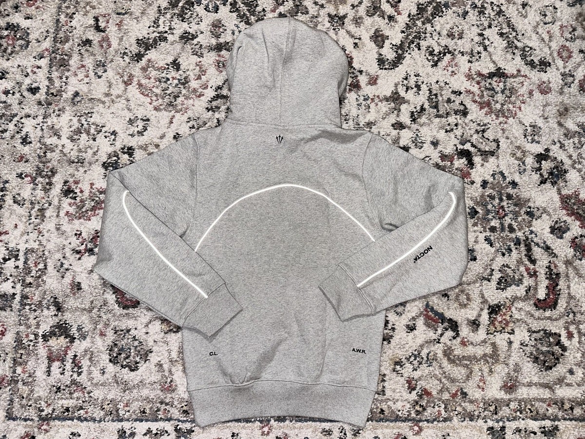 NIKE x DRAKE NOCTA CARDINAL STOCK HOODIE GREY HEATHER FLEECE