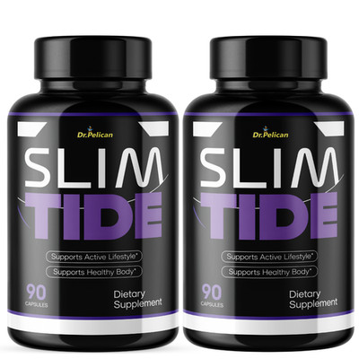 Slim Tide- Bodybuilding & Men's Health Support- 2 Bottles- 180 Capsules