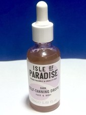 Isle of Paradise DARK Face Body Self Tanning Drops - 1.69 fl. oz., 50 ml New