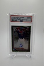 2024 Bowman Chrome - Prospect Autographs Eduardo Beltre #CPA-EB Green Reptilian