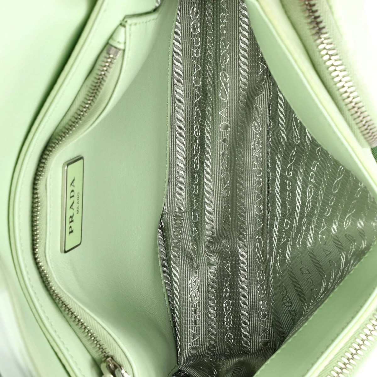 Prada Buckle Pocket Crossbody Bag Spazzolato Leather and Tessuto