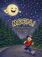 MOON! Why Are You Chasing Me? by Brett Anderson Hardcover Book