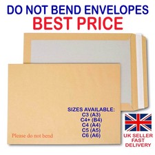 Please Do Not Bend Hard Card Board Backed Envelopes Brown Manilla C6 C5 A5 A4 A3