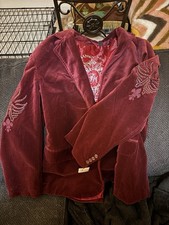 Franky Max Mens Jeweled Blazer Size Large