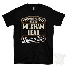 MADE IN MILKHAM HEAD PREMIUM QUALITY BUILT TO LAST T-SHIRT berkeley england