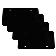 Runseaway 4pcs Black Blank Metal License Plate Blanks 12x6 Aluminum Alloy ... Runseaway 4pcs Black Blank Metal License Plate Blanks 12x6 Aluminum Alloy ...