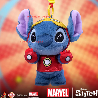 正規品Marvel×Stitch COSBI ぬいぐるみキーチェーンコレクション Hot Toys Stitch Cosbi Marvel Plush Pendant Series 6 Blind Box Gift